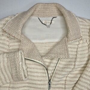 ELLA MOSS Women's Large Salinas Stripe Moto Jacket -1808